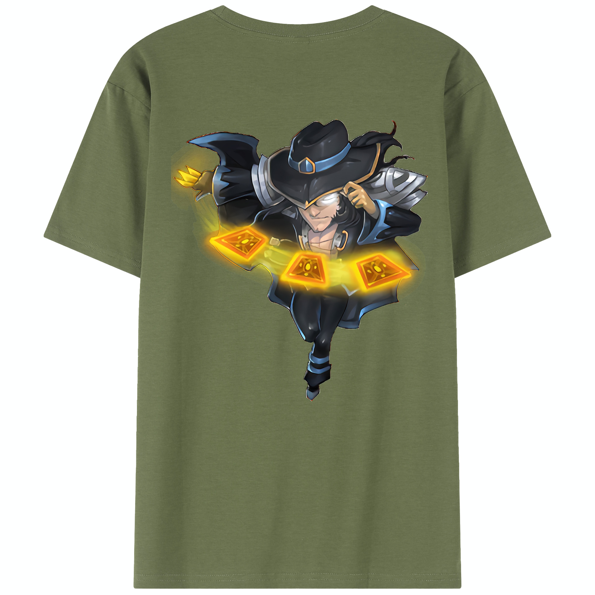 リーグ・オブ・レジェンド League of Legends LOL 綿100％半袖Tシャツ（背面プリント）